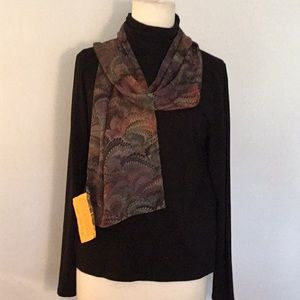 NWT Vintage Gail MacKenzie silk scarf